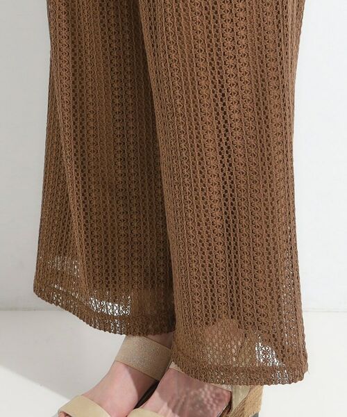 SHOO・LA・RUE / シューラルー パンツ | 【S-LL】クロシェ風レースイージーワイドパンツ | 詳細17