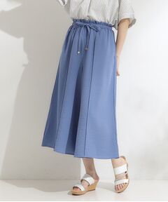 SHOO・LA・RUE / シューラルー ショート・ハーフ・半端丈パンツ | 【S-LL/ひんやり】さらっとタッチできれい見え ピンタックスカーチョ