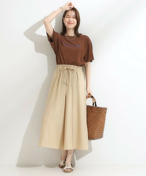 SHOO・LA・RUE / シューラルー ショート・ハーフ・半端丈パンツ | 【S-LL/ひんやり】さらっとタッチできれい見え ピンタックスカーチョ | 詳細14