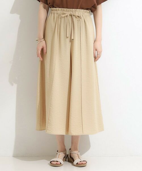 SHOO・LA・RUE / シューラルー ショート・ハーフ・半端丈パンツ | 【S-LL/ひんやり】さらっとタッチできれい見え ピンタックスカーチョ | 詳細16