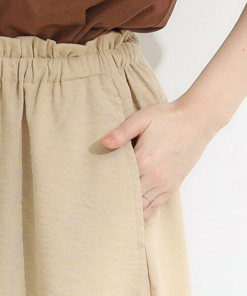 SHOO・LA・RUE / シューラルー ショート・ハーフ・半端丈パンツ | 【S-LL/ひんやり】さらっとタッチできれい見え ピンタックスカーチョ | 詳細21