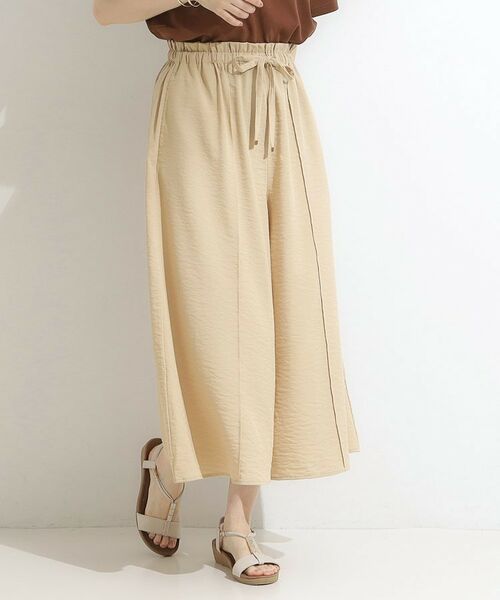 SHOO・LA・RUE / シューラルー ショート・ハーフ・半端丈パンツ | 【S-LL/ひんやり】さらっとタッチできれい見え ピンタックスカーチョ | 詳細28