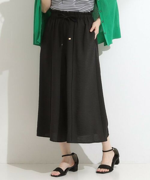 SHOO・LA・RUE / シューラルー ショート・ハーフ・半端丈パンツ | 【S-LL/ひんやり】さらっとタッチできれい見え ピンタックスカーチョ | 詳細4
