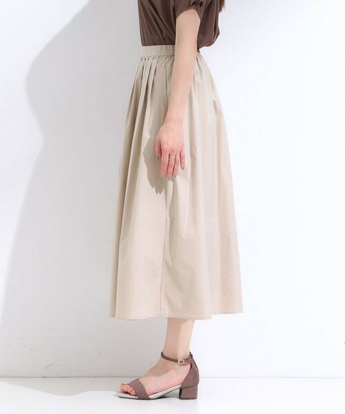 SHOO・LA・RUE / シューラルー ロング・マキシ丈スカート | 【洗える/S-LL/撥水】タックギャザー フレアスカート | 詳細10