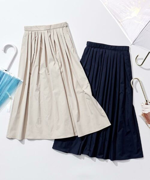 SHOO・LA・RUE / シューラルー ロング・マキシ丈スカート | 【洗える/S-LL/撥水】タックギャザー フレアスカート | 詳細18