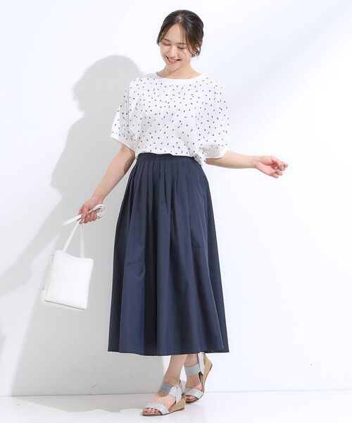 SHOO・LA・RUE / シューラルー ロング・マキシ丈スカート | 【洗える/S-LL/撥水】タックギャザー フレアスカート | 詳細3