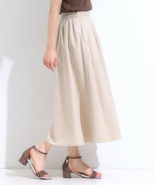 SHOO・LA・RUE / シューラルー ロング・マキシ丈スカート | 【洗える/S-LL/撥水】タックギャザー フレアスカート | 詳細6