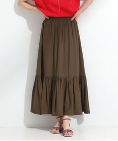 SHOO・LA・RUE / シューラルー ロング・マキシ丈スカート | 麻調ティアードスカート