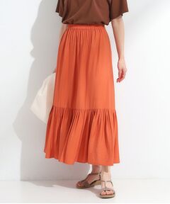 SHOO・LA・RUE / シューラルー ロング・マキシ丈スカート | 麻調ティアードスカート