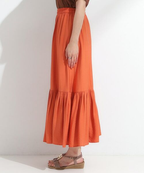 SHOO・LA・RUE / シューラルー ロング・マキシ丈スカート | 麻調ティアードスカート | 詳細18