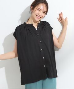 SHOO・LA・RUE / シューラルー シャツ・ブラウス | 【S-LL/洗濯後しわになりにくい】上品にきれい見え スラブギャザーブラウス