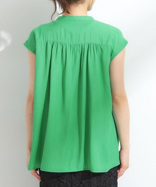 SHOO・LA・RUE / シューラルー シャツ・ブラウス | 【S-LL/洗濯後しわになりにくい】上品にきれい見え スラブギャザーブラウス | 詳細23