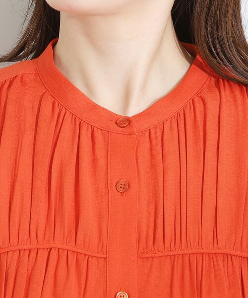 SHOO・LA・RUE / シューラルー シャツ・ブラウス | 【洗える/S-LL】一枚で着映え ティアード風 ギャザーブラウス | 詳細20