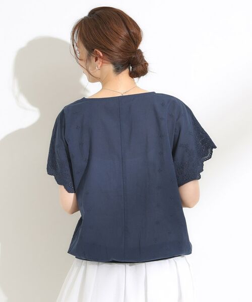 SHOO・LA・RUE / シューラルー カットソー | スカラップ刺繍レースが目を惹く ドルマントップス | 詳細10