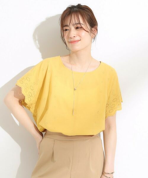 SHOO・LA・RUE / シューラルー カットソー | スカラップ刺繍レースが目を惹く ドルマントップス | 詳細13