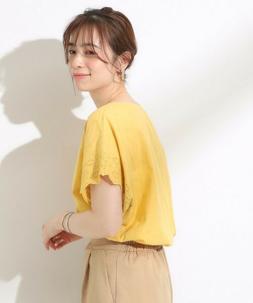 SHOO・LA・RUE / シューラルー カットソー | スカラップ刺繍レースが目を惹く ドルマントップス | 詳細14