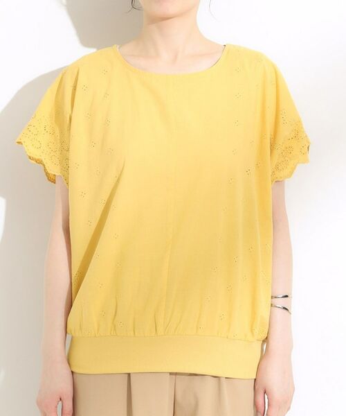 SHOO・LA・RUE / シューラルー カットソー | スカラップ刺繍レースが目を惹く ドルマントップス | 詳細17
