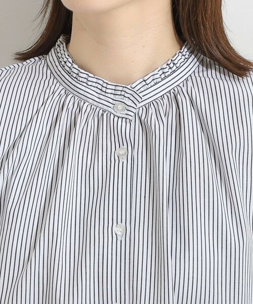 SHOO・LA・RUE / シューラルー シャツ・ブラウス | 【洗える/S-LL】プチフリル襟が女性らしい フレンチスリーブシャツ | 詳細19