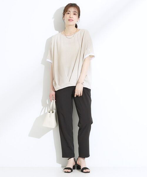 SHOO・LA・RUE / シューラルー カットソー | 【ひんやり/UV】高気温でも快適に インせず決まるドルマントップス | 詳細11