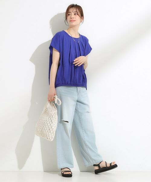 SHOO・LA・RUE / シューラルー カットソー | インせず決まる 異素材使い デザイントップス | 詳細11