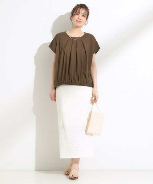 SHOO・LA・RUE / シューラルー カットソー | インせず決まる 異素材使い デザイントップス | 詳細7