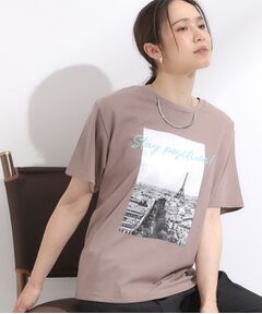 tシャツ プリントロゴTシャツ レディース SHEENA tシャツ MotivationロゴプリントオーバーサイズTシャツ