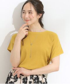 SHOO・LA・RUE / シューラルー カットソー | 【S-LL】ブラウス見えする 軽やかな着心地の しぼしぼトップス