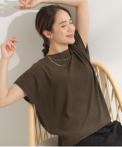 SHOO・LA・RUE / シューラルー カットソー | 【S-LL】ブラウス見えする 軽やかな着心地の しぼしぼトップス