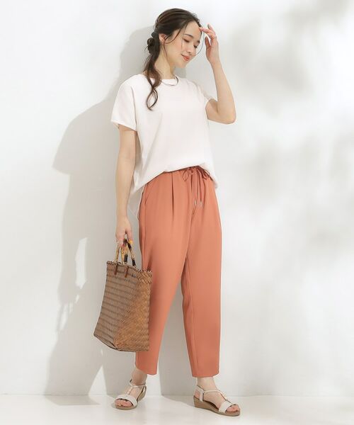 SHOO・LA・RUE / シューラルー カットソー | 【S-LL】ブラウス見えする 軽やかな着心地の しぼしぼトップス | 詳細11