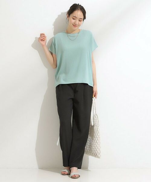 SHOO・LA・RUE / シューラルー カットソー | 【S-LL】ブラウス見えする 軽やかな着心地の しぼしぼトップス | 詳細15