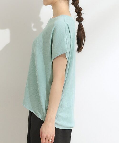 SHOO・LA・RUE / シューラルー カットソー | 【S-LL】ブラウス見えする 軽やかな着心地の しぼしぼトップス | 詳細22