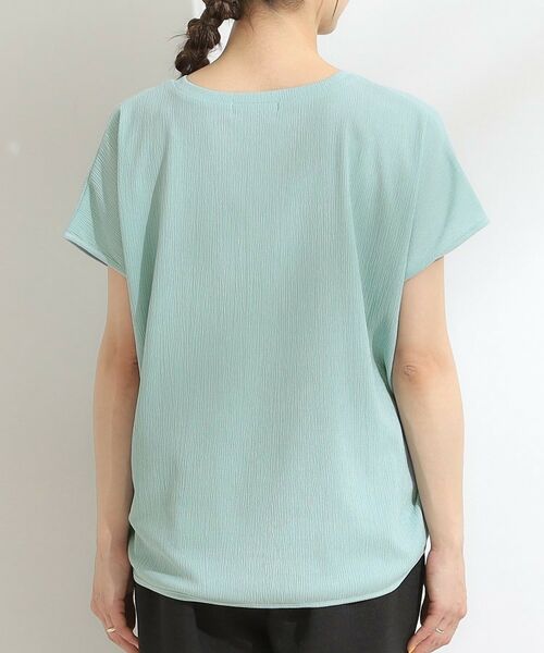 SHOO・LA・RUE / シューラルー カットソー | 【S-LL】ブラウス見えする 軽やかな着心地の しぼしぼトップス | 詳細23