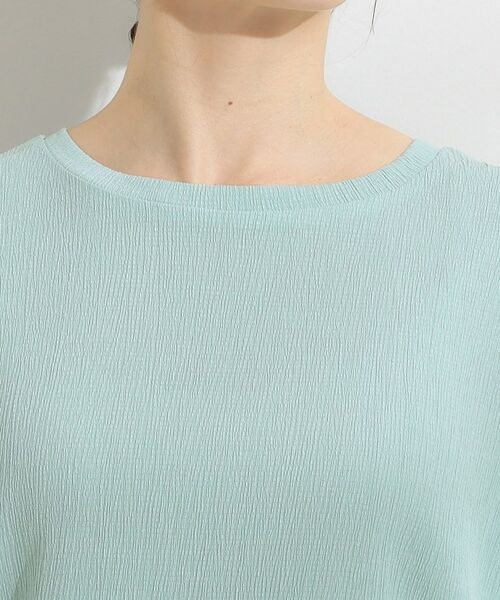 SHOO・LA・RUE / シューラルー カットソー | 【S-LL】ブラウス見えする 軽やかな着心地の しぼしぼトップス | 詳細24