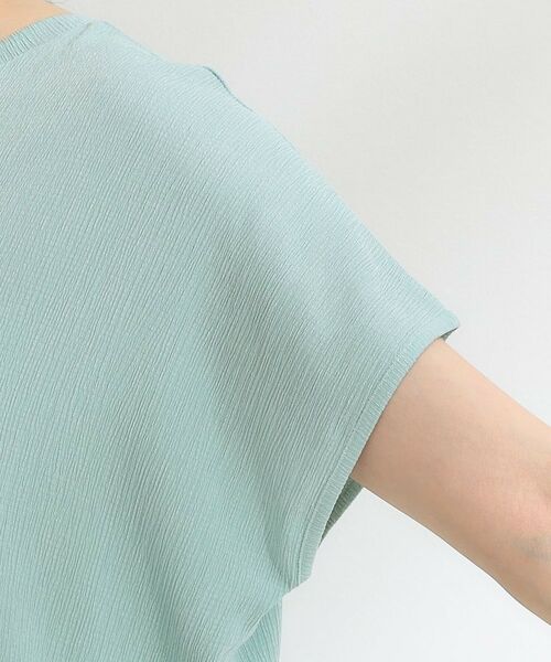 SHOO・LA・RUE / シューラルー カットソー | 【S-LL】ブラウス見えする 軽やかな着心地の しぼしぼトップス | 詳細25