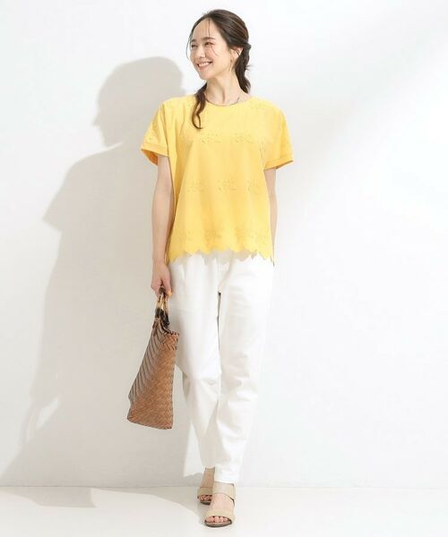 SHOO・LA・RUE / シューラルー カットソー | 【洗える/S-LL】インせず着られる さらっと大人上品 刺繍トップス | 詳細11