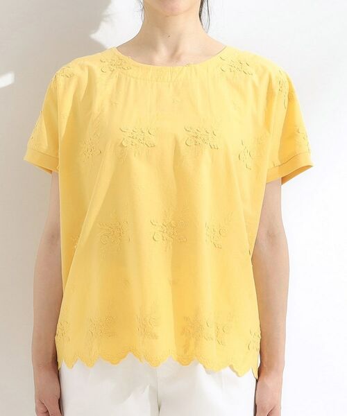 SHOO・LA・RUE / シューラルー カットソー | 【洗える/S-LL】インせず着られる さらっと大人上品 刺繍トップス | 詳細13