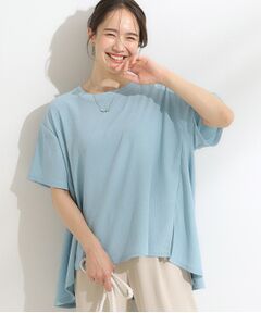 SHOO・LA・RUE / シューラルー カットソー | 【S-LL/洗える/体型カバー/5分袖】涼しくきれいに決まる Aライントップス