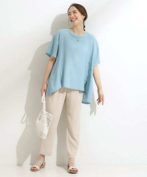 SHOO・LA・RUE / シューラルー カットソー | 【S-LL/洗える/体型カバー/5分袖】涼しくきれいに決まる Aライントップス | 詳細11