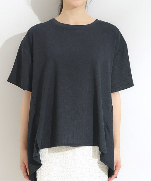 SHOO・LA・RUE / シューラルー カットソー | 【S-LL/洗える/体型カバー/5分袖】涼しくきれいに決まる Aライントップス | 詳細13