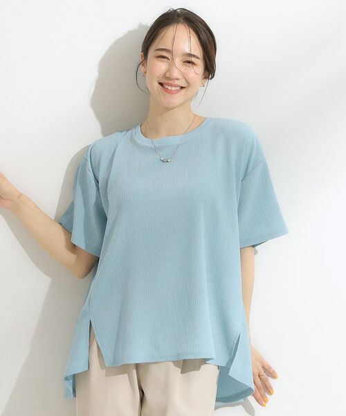 SHOO・LA・RUE / シューラルー カットソー | 【S-LL/洗える/体型カバー/5分袖】涼しくきれいに決まる Aライントップス | 詳細9