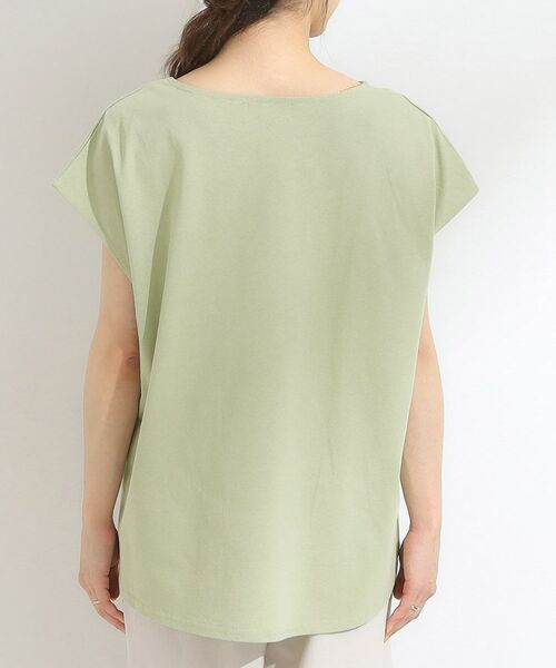 SHOO・LA・RUE / シューラルー カットソー | 【洗える/S-LL/体型カバー】レース使いが華やか フレンチスリーブコットンTシャツ | 詳細15