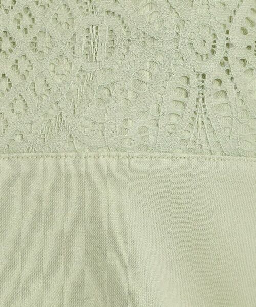 SHOO・LA・RUE / シューラルー カットソー | 【洗える/S-LL/体型カバー】レース使いが華やか フレンチスリーブコットンTシャツ | 詳細8