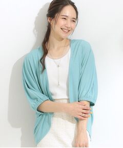 SHOO・LA・RUE / シューラルー カーディガン・ボレロ | 【ひんやり/UV/さらさらタッチ】女性らしさ漂う 5分袖ボレロカーディガン