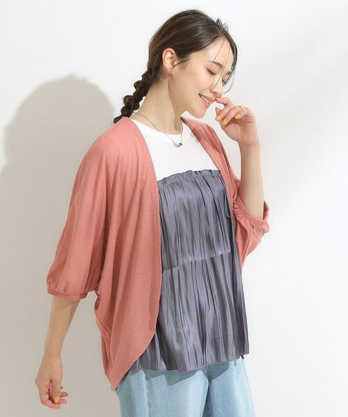 SHOO・LA・RUE / シューラルー カーディガン・ボレロ | 【ひんやり/UV/さらさらタッチ】女性らしさ漂う 5分袖ボレロカーディガン | 詳細17