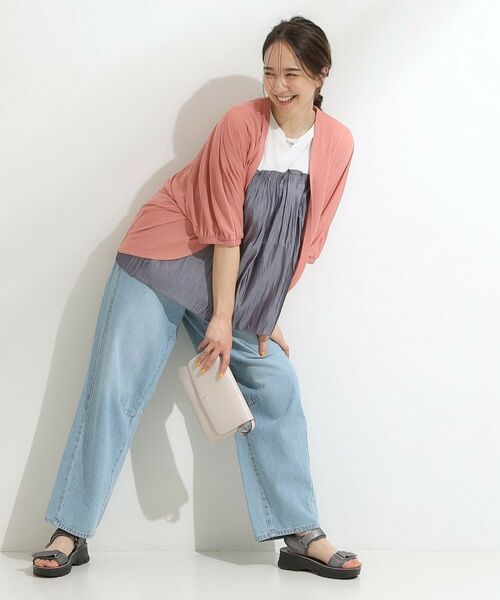 SHOO・LA・RUE / シューラルー カーディガン・ボレロ | 【ひんやり/UV/さらさらタッチ】女性らしさ漂う 5分袖ボレロカーディガン | 詳細18