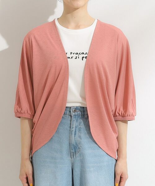 SHOO・LA・RUE / シューラルー カーディガン・ボレロ | 【ひんやり/UV/さらさらタッチ】女性らしさ漂う 5分袖ボレロカーディガン | 詳細20