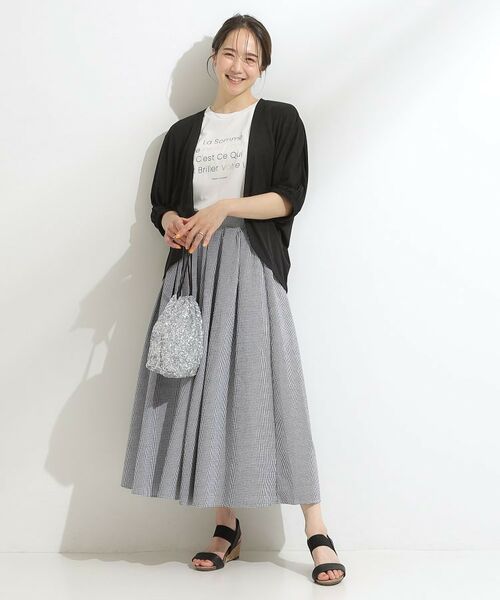 SHOO・LA・RUE / シューラルー カーディガン・ボレロ | 【ひんやり/UV/さらさらタッチ】女性らしさ漂う 5分袖ボレロカーディガン | 詳細7