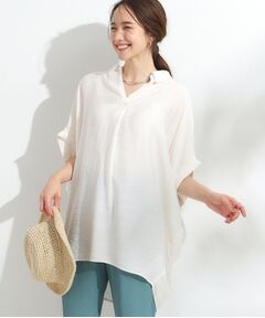 SHOO・LA・RUE / シューラルー チュニック | 【ひんやり/S-LL】すっきりきれいに体型カバー コクーンシルエットワンピース