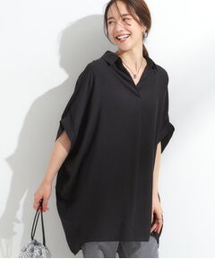 SHOO・LA・RUE / シューラルー チュニック | 【ひんやり/S-LL】すっきりきれいに体型カバー コクーンシルエットワンピース