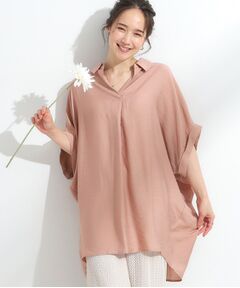 SHOO・LA・RUE / シューラルー チュニック | 【ひんやり/S-LL】すっきりきれいに体型カバー コクーンシルエットワンピース